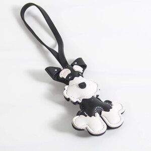 Schnauzer Puppy Vegan Leather Handbag Accessory Charm NEW